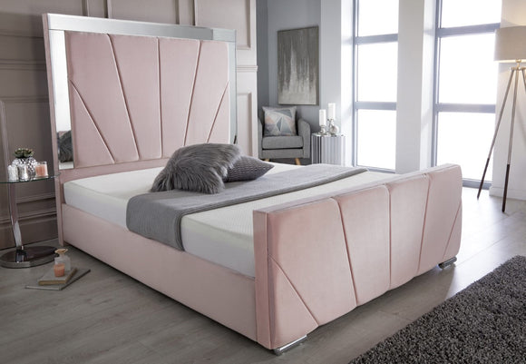 Pink Mirror Bed-Estelle decor