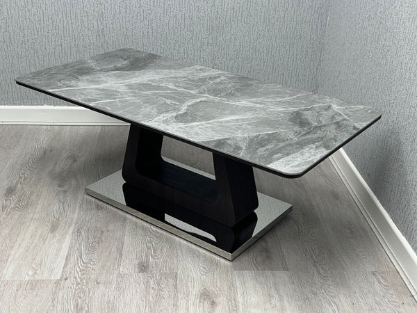 Zermatt Coffee Table Grey Ceramic 120cm