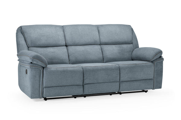 Elio Manual Recliner Grey Black