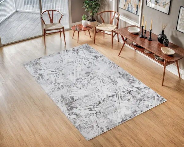 PEARL SILVER LARGE LIVING ROOM  RUG 200 X 290 CM