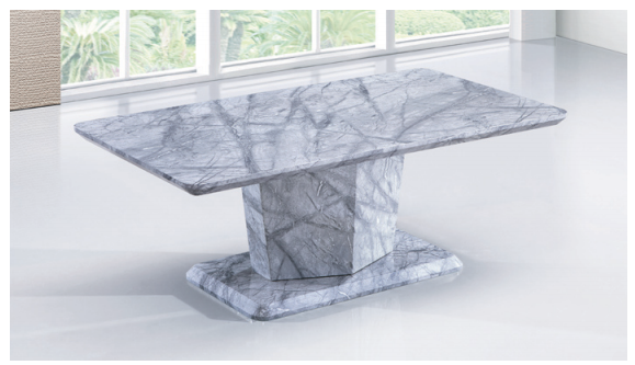 Marble Effect Coffee table thick base