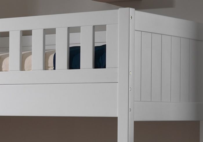 Louis Wooden Bunk Bed in White and Grey - Estelle Decor