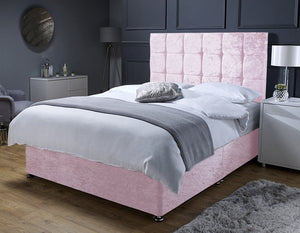 Pink divan 2024 bed double