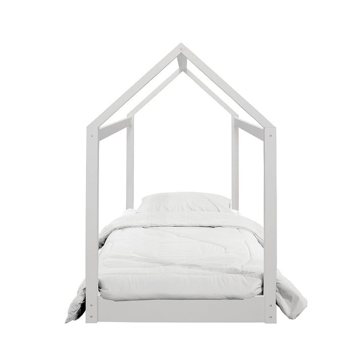 Hickory House Bed kids Wooden House Style Canopy Single Bed - Estelle Decor