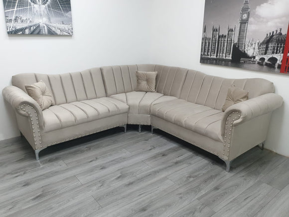 Canterbury Upholstered Lined Panel Sofa - Estelle Decor