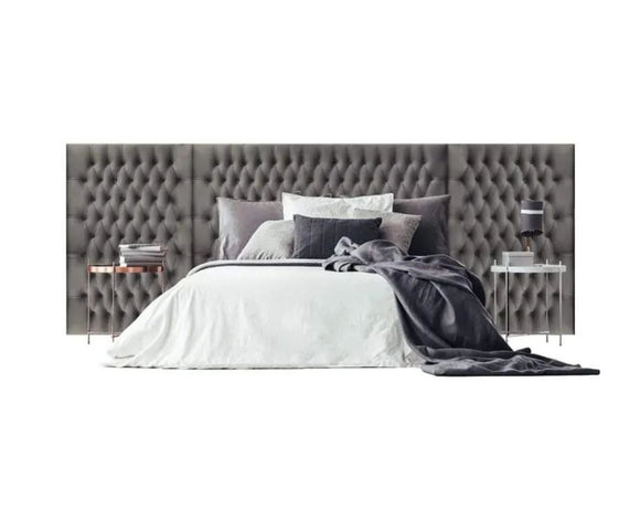 Bellagio Extra Wide Chesterfield Upholstered Headboard Bed Frame - Estelle Decor