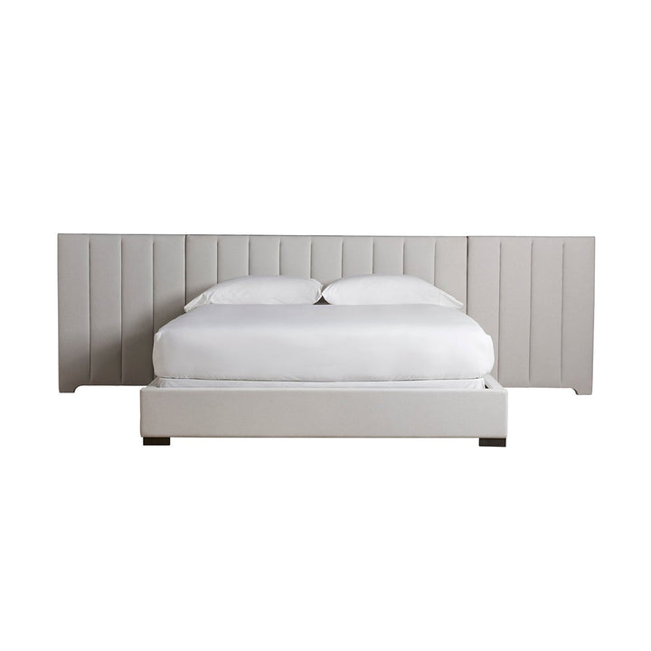 Raphael extra wide Panelled headboard bed frame - Estelle Decor